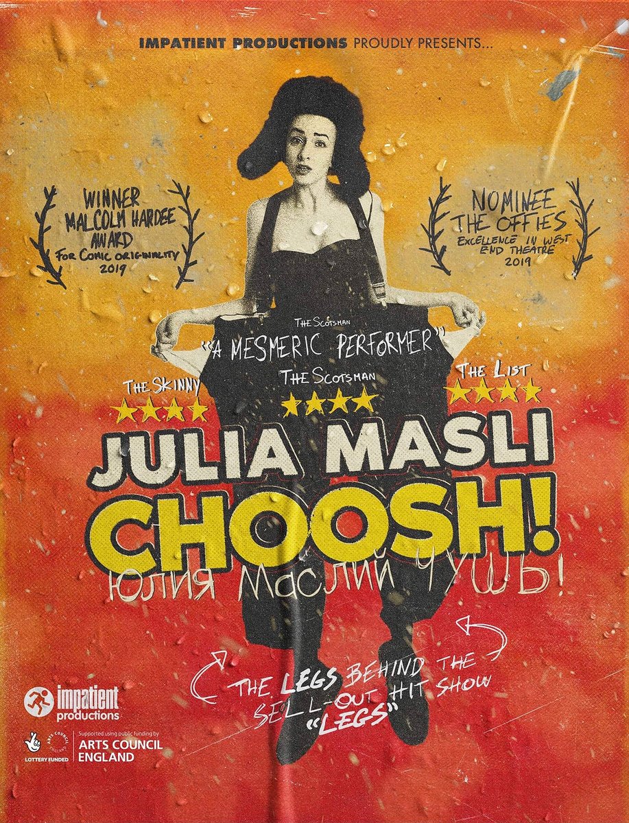 PhysicalFest's tweet photo. CHOOSH! is going to be a squeal a minute @unitytheatre tonight at 8:30PM 

@JuliaMasli is 'Mesmeric Performer' @TheScotsman  🌟🌟🌟🌟and 'Maestro of the artform!'🌟🌟🌟🌟 @guardian 

GRAB YOUR TICKET BELOW 👇👇
https://t.co/uBISLDXzWT 

#comedy #Clown #theatre @TmesisTheatre https://t.co/43nXr9T0Op