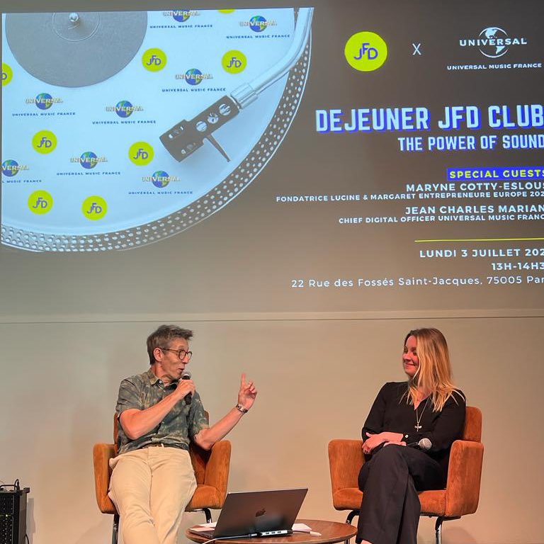 joinjfd's tweet photo. Déjeuner networking @joinjfd x @UMusicFrance, spécial #PowerofSound avec @NatachaKrantz, @delphine, @JCdeSolaro &amp; @MCottyEslous. https://t.co/KhnEMLYHWB