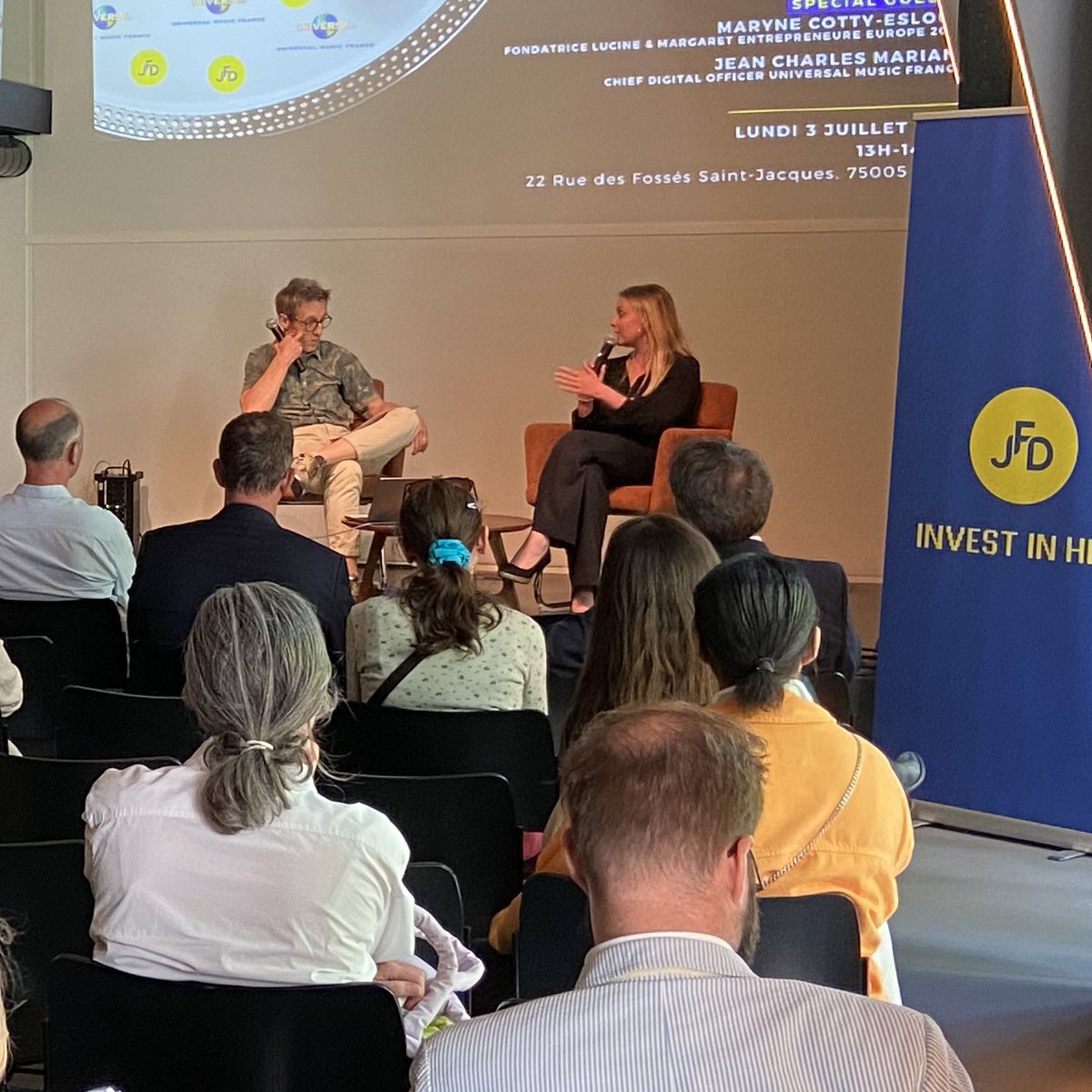joinjfd's tweet photo. Déjeuner networking @joinjfd x @UMusicFrance, spécial #PowerofSound avec @NatachaKrantz, @delphine, @JCdeSolaro &amp; @MCottyEslous. https://t.co/KhnEMLYHWB