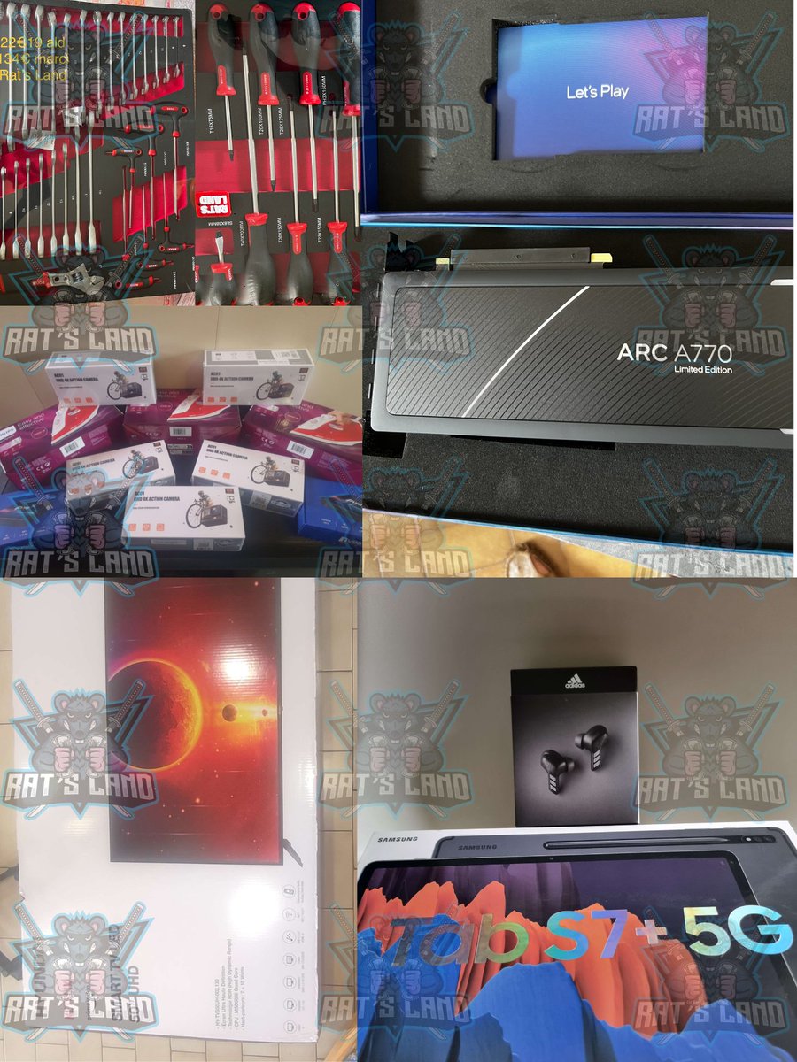 RatsLand's tweet photo. Quelques succès de la semaine dernière. On se demande encore ce que vous attendez pour nous rejoindre ! 🚀🐀

TV : 0€ ald 400€
Tournevis : 22€19 et 23€10
CG : 199€ ald 459€
Ecouteurs : 10€

https://t.co/6xlRWXNb8Q https://t.co/NMf4dN5cvY