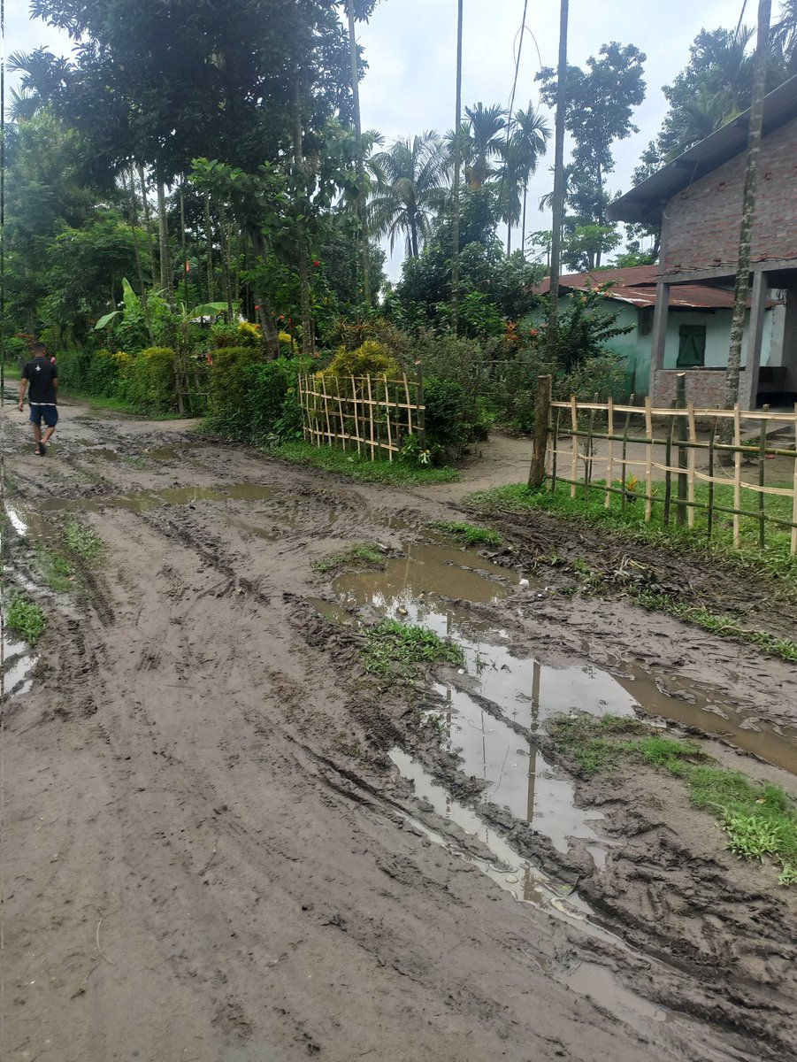SankarC79933057's tweet photo. Dear Chief Minister @CMOfficeAssam, @himantabiswa, We, the residents of Bhalukjarani, Tezpur, urgently seek your help regarding the dilapidated non-metallic road in our village. This road's condition is causing great inconvenience and hindering transportation. Please intervene. https://t.co/UejKM7MNaU