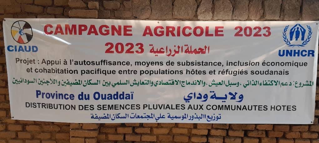 CiaudCanada's tweet photo. CIAUD Tchad 🇹🇩 📍 Province du Ouaddai 

Appui en semences pluviales ( mil, sorgho, arachide) aux autochtones des villages d’opportunité  environnant les camps des réfugiés de Farchana, Breding, Treguine, Gaga, Kouchaguine Moura  dans le Ouaddai
@UnhcrTchad 
@WFP_Chad 
@FaoTchad https://t.co/ym547O38mN
