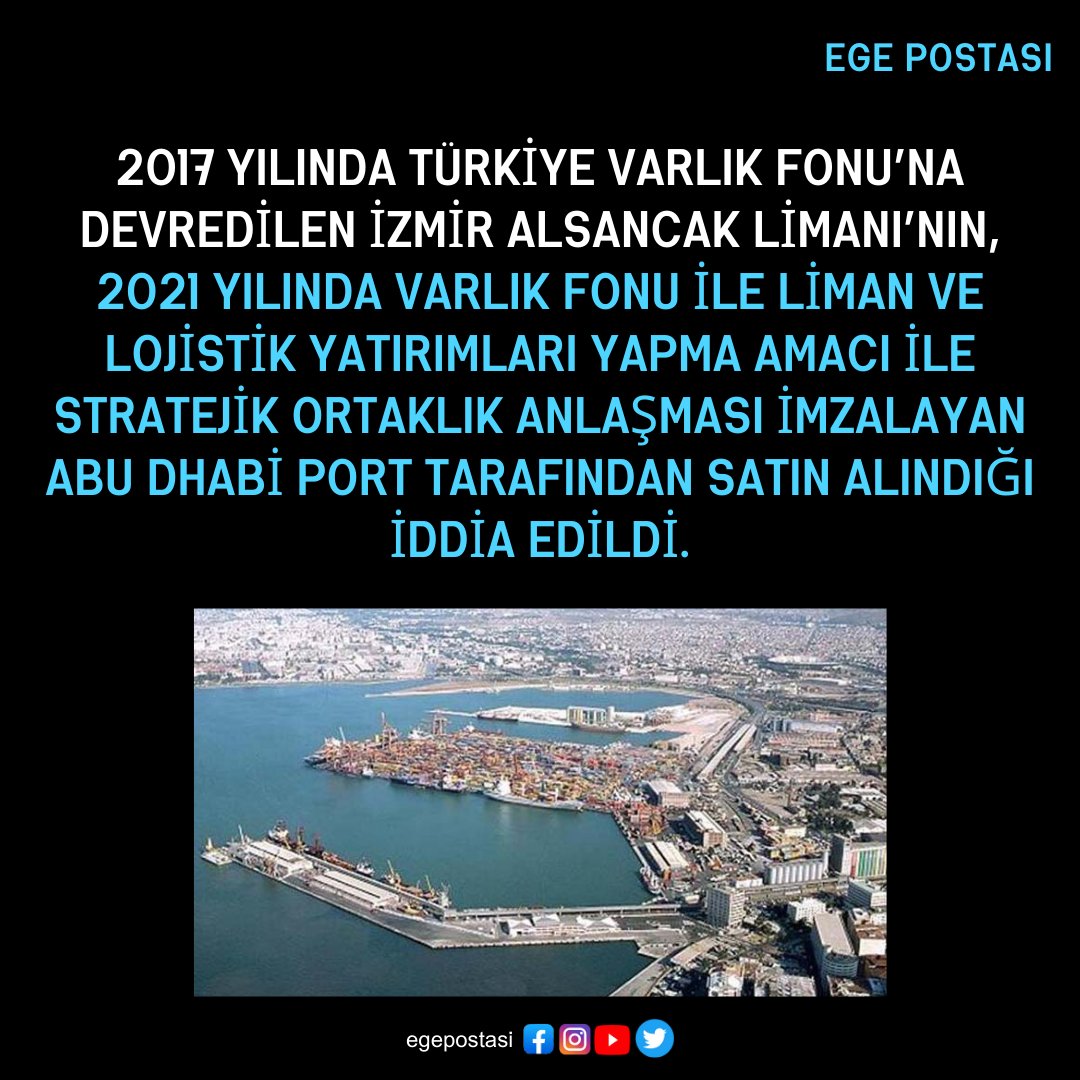 'Alsancak Limanı, Abu Dhabi Port’a satıldı' iddiası

#alsancaklimanı #abudhabiport