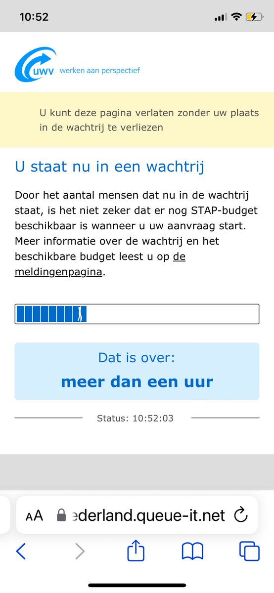 Denk dat het zo al op is voor ik aan de beurt ben 🥲  #stapbudget