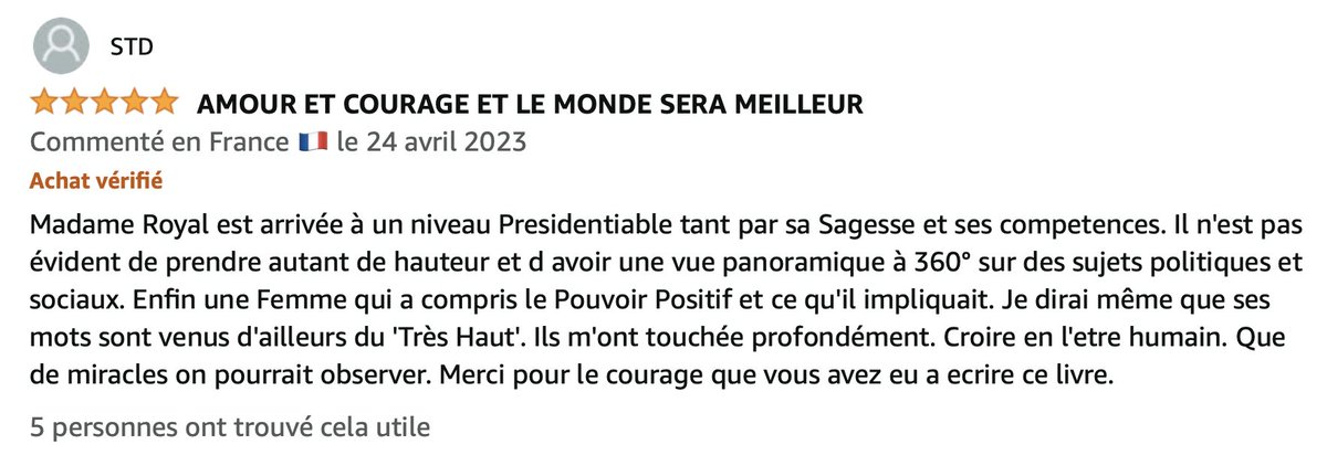 Commentaire du dernier livre de Ségolène sur Amazon. Où l'on peut vérifier que laïcité et idolâtrie font extrêmement bon ménage.