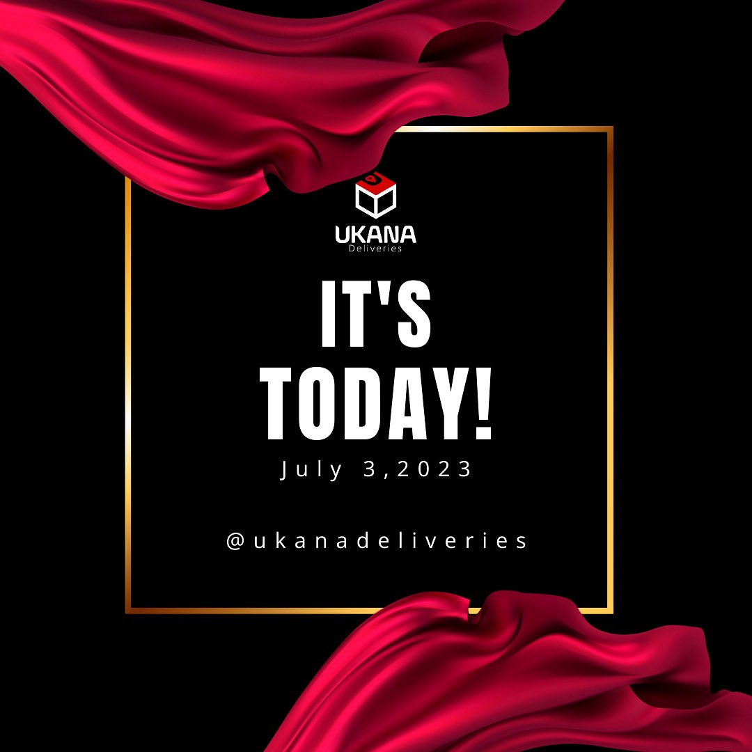 UkanaDeliveries's tweet photo. Today marks the beginning of a seamless delivery experience and  the launch of our delivery service which is designed to make your life easier. Get ready to experience a whole new level of convenience. Our delivery service is here to revolutionize the way you receive your orders! https://t.co/doMwLWHveF