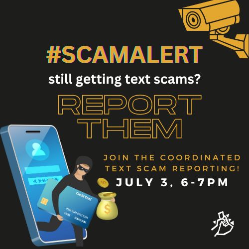 aynational's tweet photo. Hello Filipino netizen !
This is AY National inviting you to a COORDINATED TEXT SCAM REPORTING, at 6-7PM later !
You won an authentic solution to cybercrime! If you are interested to claim, use #ScamAlert to report!
For more info's click https://t.co/SJrMKTaOAt! Congrats๐ฅณ https://t.co/wqUooErsAo