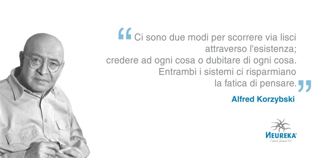 NeurekaProject's tweet photo. 🖊 "Ci sono due modi per scorrere via lisci attraverso l'esistenza; credere ad ogni cosa o dubitare di ogni cosa. Entrambi i sistemi ci risparmiano la fatica di pensare." #AlfredKorzybski
OGGI nasceva il fondatore del campo della #Semantica generale
 https://t.co/voL8vOH8mY https://t.co/I3G3VULpH7