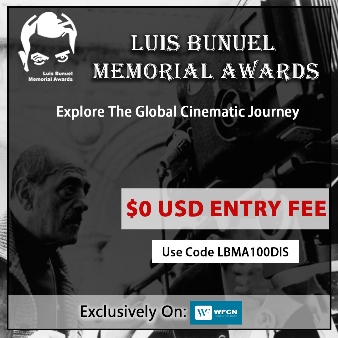 l_arthouse's tweet photo. The 𝐋𝐮𝐢𝐬 𝐁𝐮ñ𝐮𝐞𝐥 𝐌𝐞𝐦𝐨𝐫𝐢𝐚𝐥 𝐀𝐰𝐚𝐫𝐝𝐬 are now accepting submissions, and guess what?
It's FREE to enter your films! 
Offer deadline 5th July, 2023.
Use code LBMA100DIS to avail 100% discount
#LuisBunuelMemorialFilmAwards #FilmFestival #CallingAllFilmmakers #wfcn https://t.co/2iBwBaQCAk
