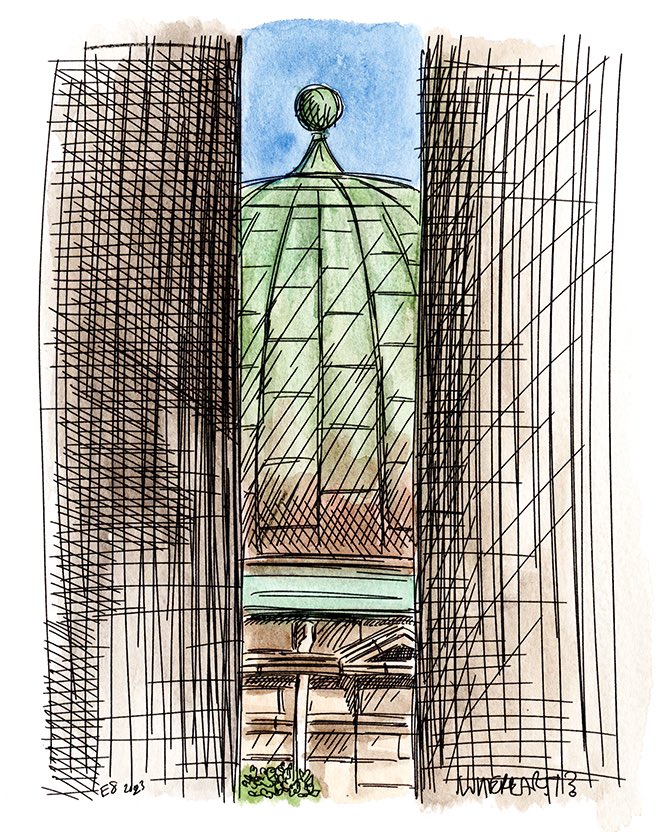 edinsketcher's tweet image. I’m playing peek-a-boo with an Edinburgh landmark, but can you name the location? 

It’s a WhereArtI Monday, answers via the website and one correct answer will be picked to win a city tote bag. Best of luck :)
edinburghsketcher.com/2023/07/03/whe…

#quiz #edinburghlife ##edinburgharchitecture