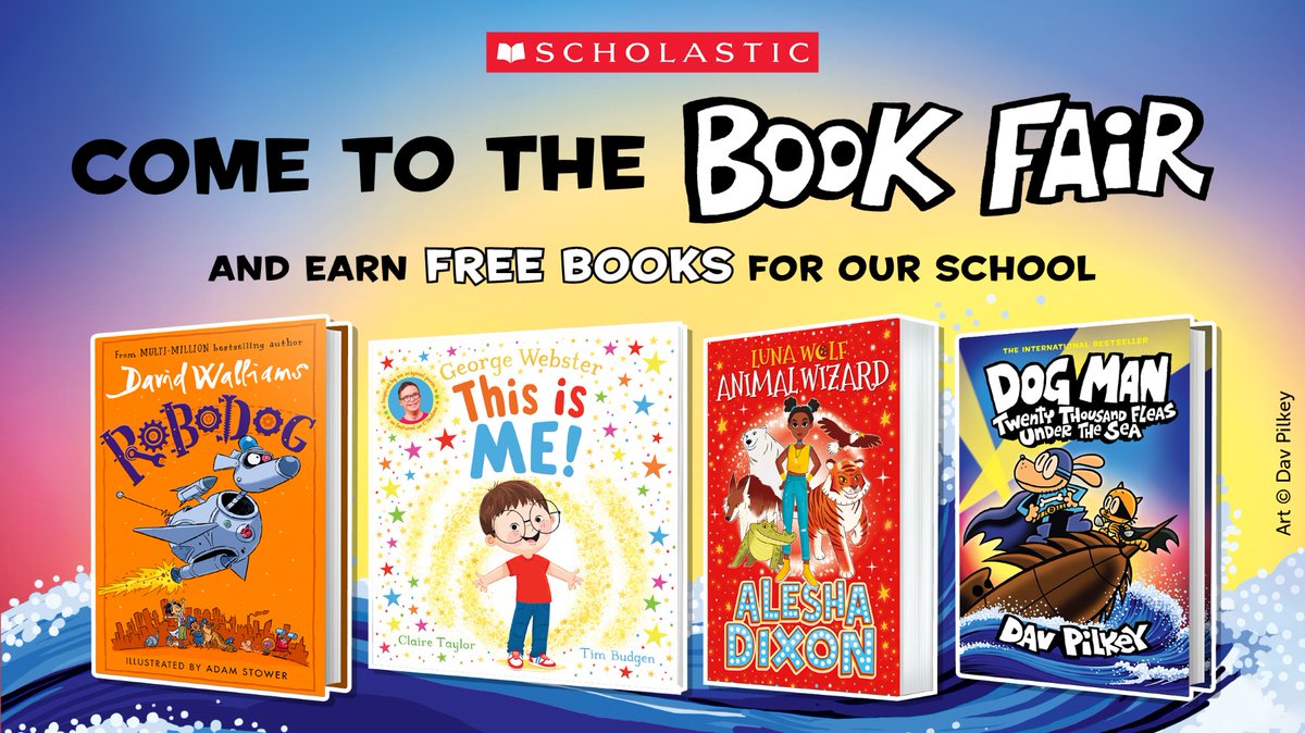 The book fair is here! Come join us in the hall after school Monday, Tuesday, and Thursday this week! <a href="/scholasticuk/">Scholastic UK</a> #TeamRushbrook #WeAreBrightFutures