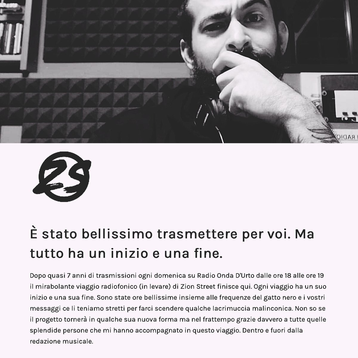 mekisdub's tweet photo. La fine di uno splendido viaggio.
Grazie davvero di cuore a tutte quelle persone che dentro e fuori dalla redazione mi hanno aiutato a portare avanti tutto ciò.

@radiondadurto https://t.co/yf3RVcxpXq