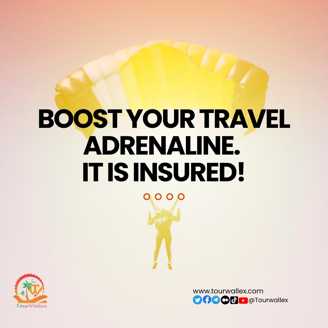 Travel with peace of mind! You get a special insurance package when you plan you dream getaway with #Tourwallex!
COMING SOON!🚀 
Visit us at tourwallex.com
#tourwallex #tourism #travel $Twx  #Crypto #TravelSmart #nfts
  #Wanderlust