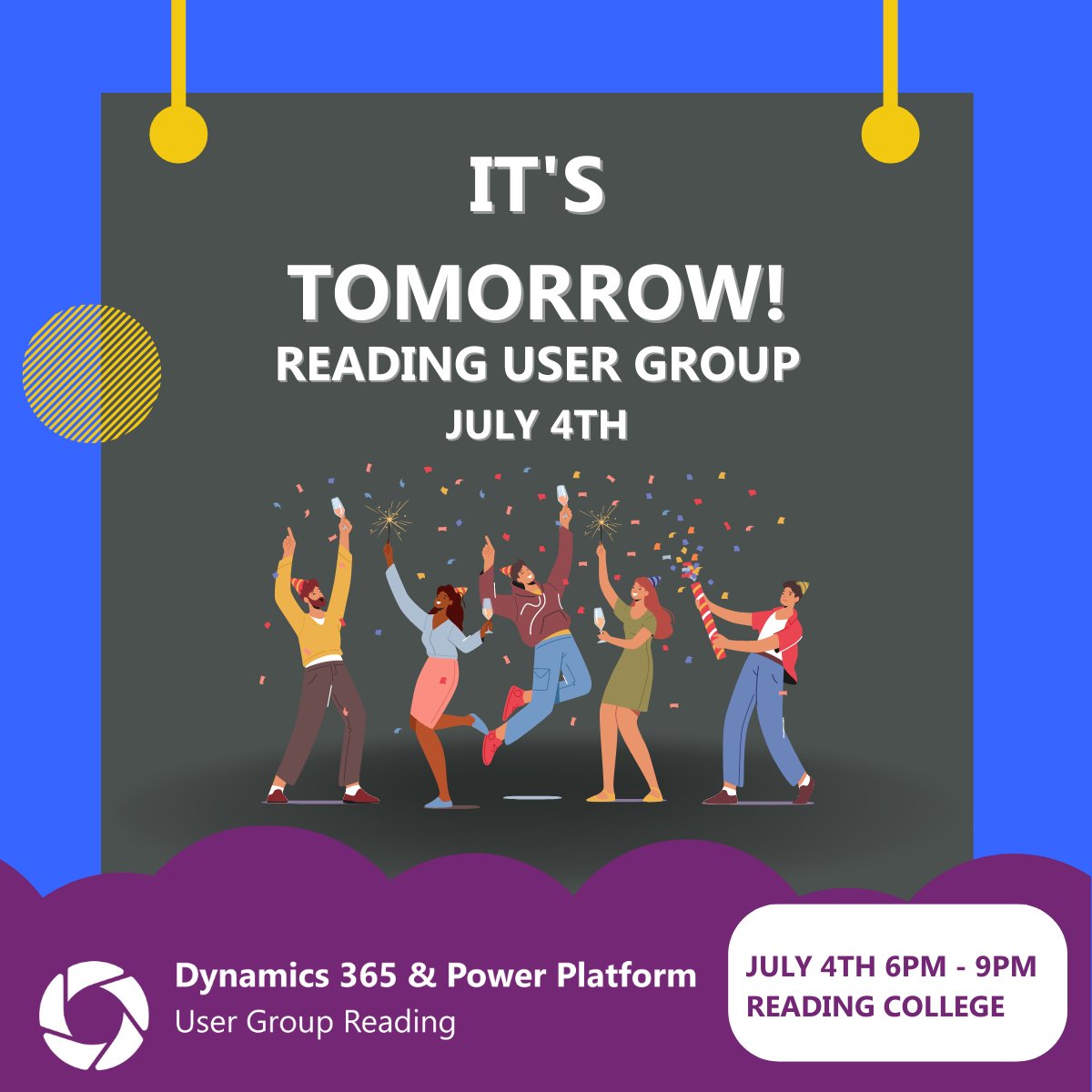 UK Dynamics 365 & Power Platform User Groups (@d365ppuguk) on Twitter photo The Reading User Group is tomorrow! 
We look forward to seeing you all, whose coming?!
#d365ppugrdg #d365ppug #d365ppuguk #d365 #dynamics365 #powerplatform #ai #openai #powerapps #msdyn365 #community #communityrocks #reading #readingcommunity The Reading User Group is tomorrow! 
We look forward to seeing you all, whose coming?!
#d365ppugrdg #d365ppug #d365ppuguk #d365 #dynamics365 #powerplatform #ai #openai #powerapps #msdyn365 #community #communityrocks #reading #readingcommunity