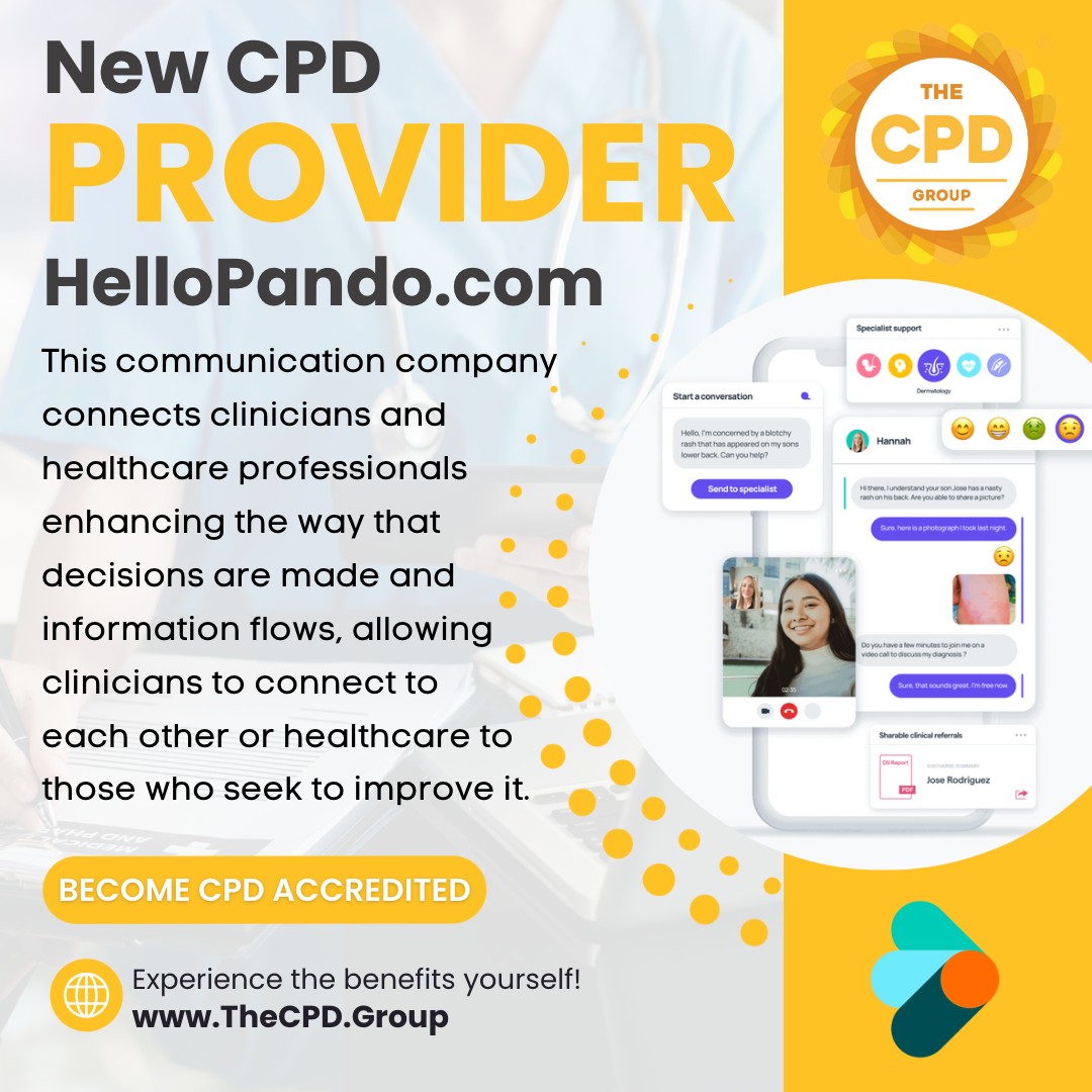 CPDAccGroup's tweet photo. Hello Pando has now been approved as a CPD provider! Experience the benefits yourself at: https://t.co/BcGOl4LiFN #accredited #cpdprovider #becomeaccredited #accreditation #CPDaccreditation #business #businessservices #professionaldevelopment #continuingprofessionaldevelopment https://t.co/5wKBq1FDUM