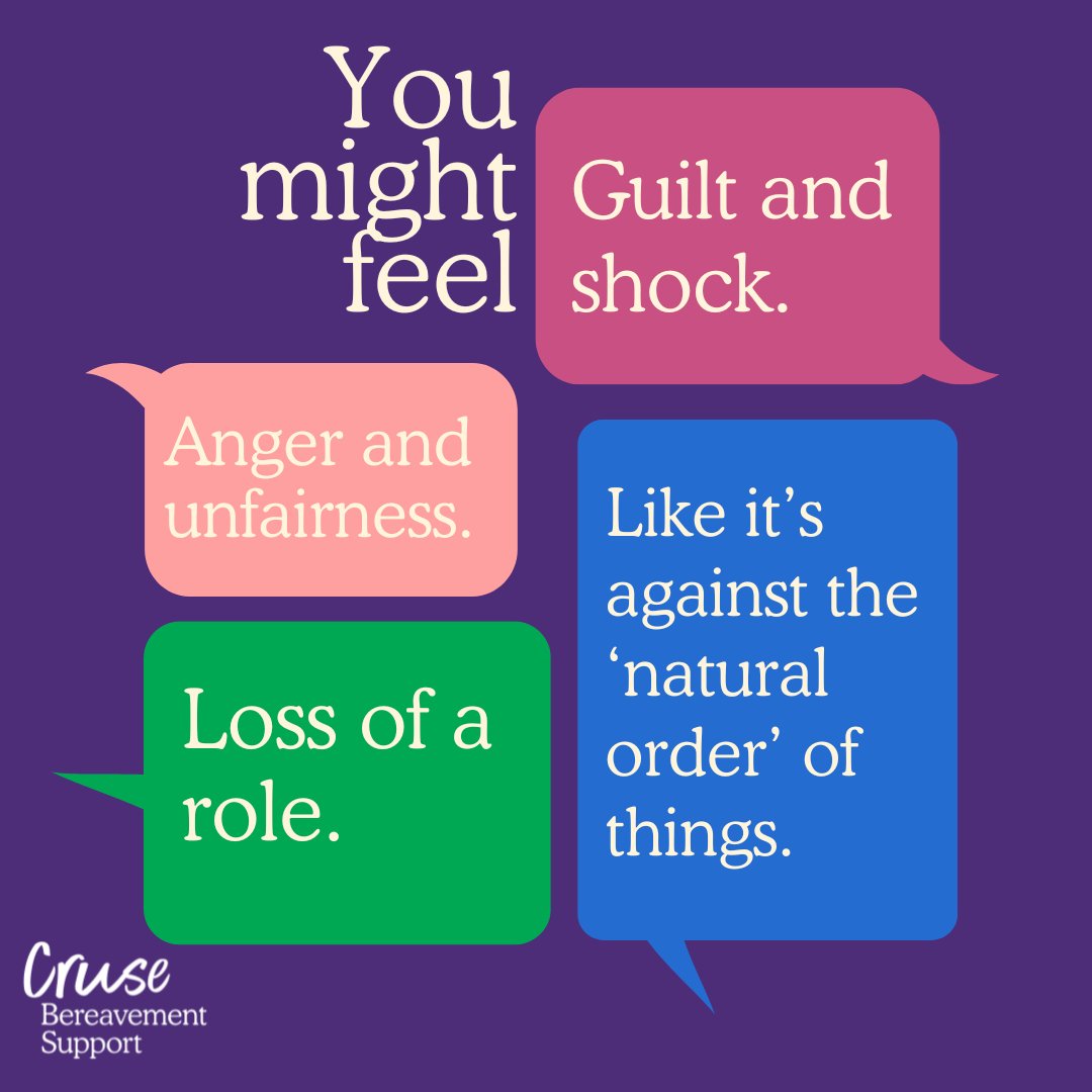 CruseSupport's tweet photo. Today is National Bereaved Parents Day 💜

We're here for you if you need support. You can call our National Helpline on 0808 808 1677 or read our full blog on ways to cope after the death of a child here 👇

https://t.co/I2h4zLRtDe https://t.co/vOxqnqJLxN