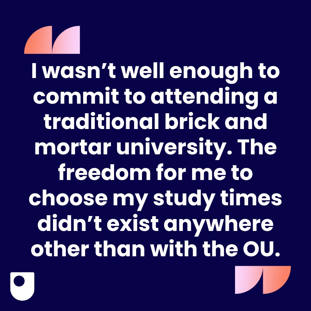 OUCymru's tweet image. 💙 Beck’s story is so uplifting 💙

Here she describes how the OU gave her back her confidence to study while living with MS.

She now has two degrees.

Find out more:

open.ac.uk/wales/en/news/…

#MSMakesMe #MSAwarenessWeek
