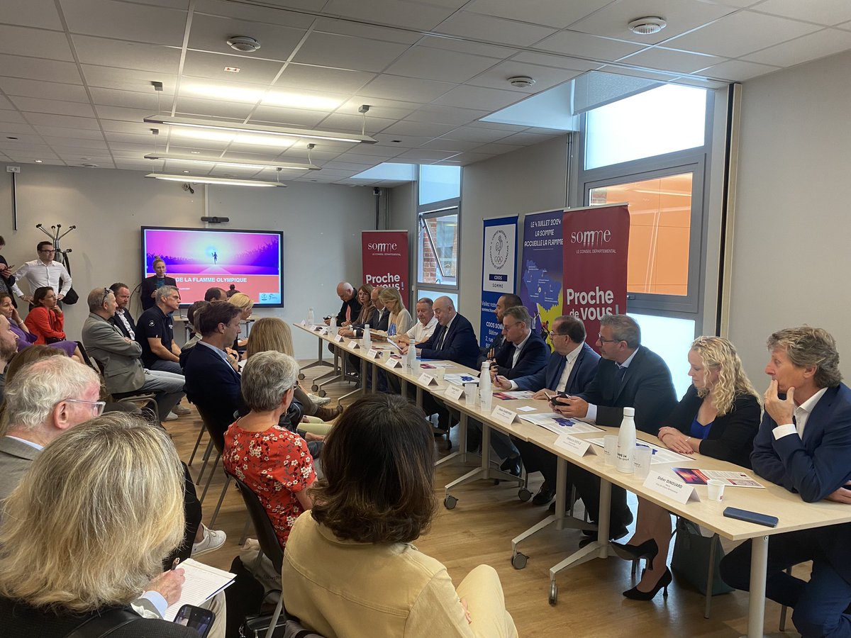 C’est officiel, la ville d’Abbeville aura l’honneur d’accueillir la flamme olympique le 4 juillet 2024 ! #JO2024 #Paris2024