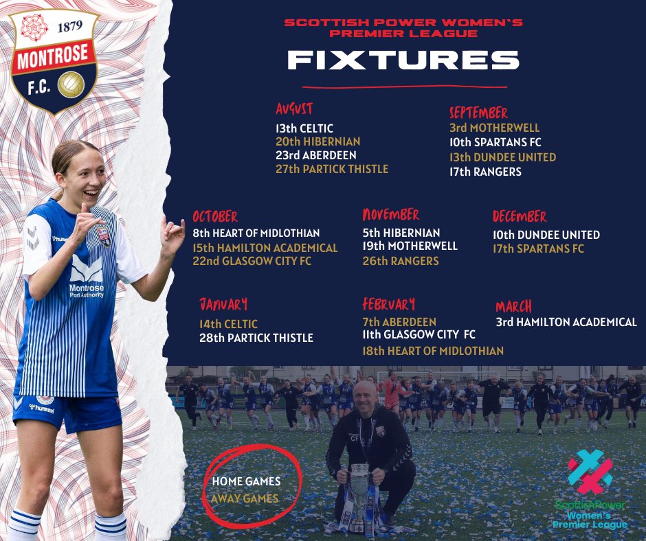 𝐒𝐖𝐏𝐋 𝐅𝐈𝐗𝐓𝐔𝐑𝐄𝐒 𝟐𝟑/𝟐𝟒

The moment we have all been waiting for… our SWPL campaign begins at 𝐇𝐨𝐦𝐞 𝐭𝐨 𝐂𝐞𝐥𝐭𝐢𝐜! 

Match Sponsorship packages are available at £125 + VAT! 

For more information and to secure your match, please contact mfcwcodie@outlook.com