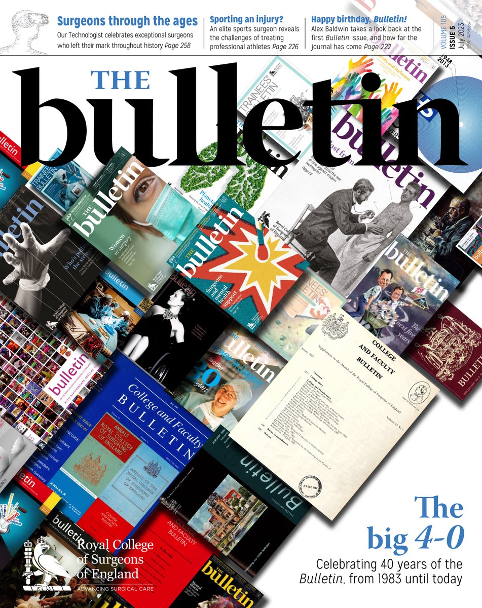 Get ready to immerse yourself in a landmark edition of the #Bulletin, celebrating the remarkable 40-year history of the publication and spotlighting the extraordinary surgeons shaping the future of healthcare. 

🌟 Read the full issue today: ow.ly/RbqO50OY0cH