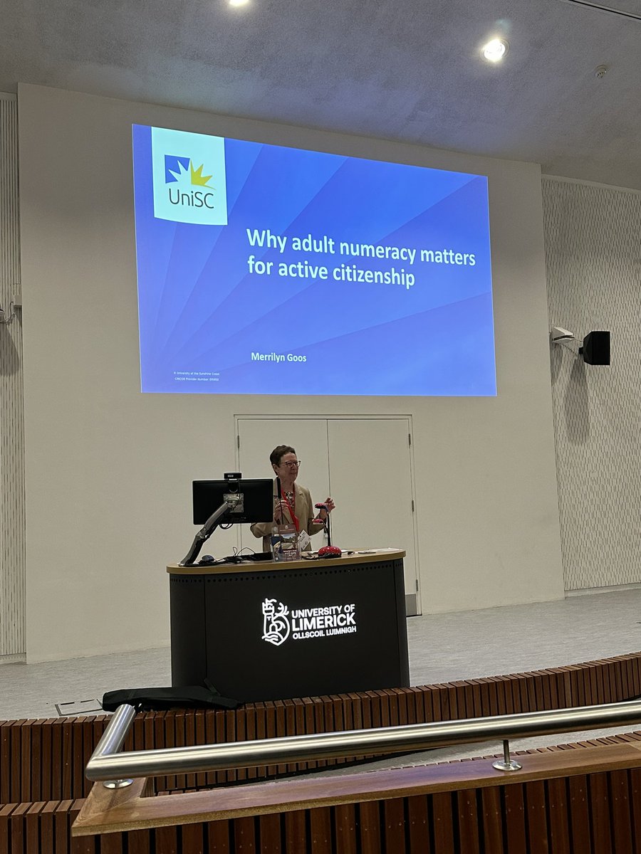 MearaNiamh's tweet photo. After a year of planning and collaboration I am delighted to say that ALM30 has been officially opened by ALM Chair Dr Beth Kelly. Merrilyn Goos is now kicking off the conference with our first key note focussing on why adult numeracy matters for active citizenship #ALM30 https://t.co/0QAK9L30eg