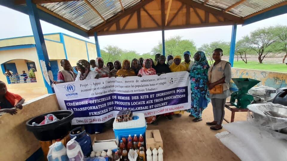 CiaudCanada's tweet photo. CIAUD🇹🇩 📍N’Djamena 

3groupements des femmes investies dans les activités génératrices des revenus ont été appuyés dont :1 groupement au camp de Kalambari et 2 au camp de Guilmey qui sont spécialisés dans la transformation d’arachide et la  saponification
@UnhcrTchad 
@WFP_Chad https://t.co/hoLOchVEIB