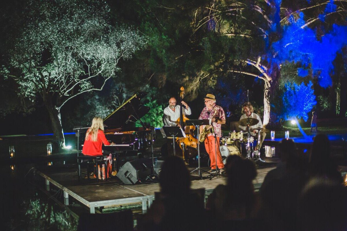PharosArts's tweet photo. The incredible 𝗔𝗡𝗞𝗘 𝗛𝗘𝗟𝗙𝗥𝗜𝗖𝗛 𝗧𝗥𝗜𝗢 and the sensational saxophonist 𝗧𝗢𝗡𝗬 𝗟𝗔𝗞𝗔𝗧𝗢𝗦 transformed The Olive Grove into a magical haven of jazz last Friday. Pharos is grateful to our sponsor @ecommbx  
photos by© mellifluous_photography_by_pi https://t.co/2QByVxIsc9