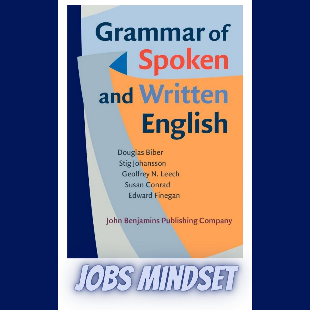 JobsMindset2023's tweet image. Download Grammar of Spoken and Written English book by Douglas Biber📚
_

⬇️ Download The Book From this link For Free: 👇
bit.ly/3pCc2Fx
___________

#books_is_in_our_court
#books_is_in_our_mgaracoin
#pdfbook 
#ebooks 
#bookspdf 
#story 
#stories 
#learning_english