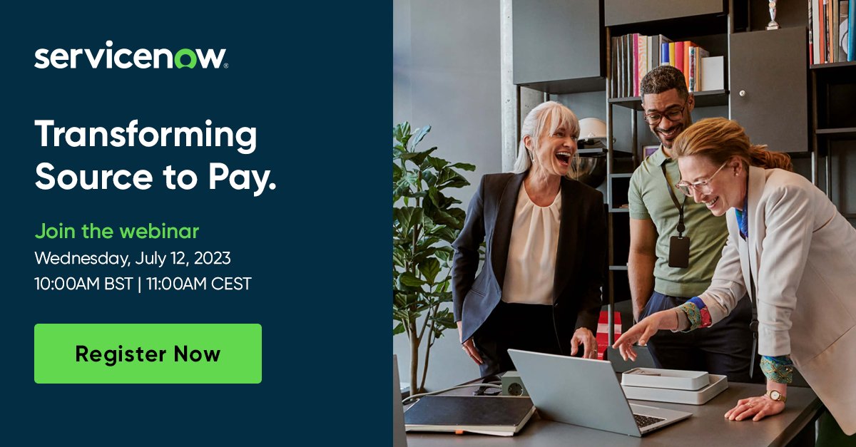 Join this webinar on July 12th to learn from experts and hear success stories on the latest source-to-pay innovations. Register here: spr.ly/6019P1q8b