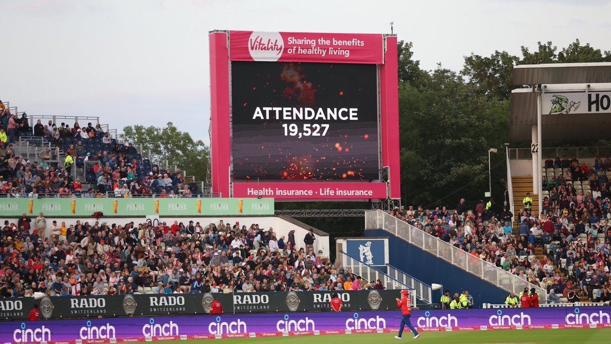 After months of build up, and phenomenal ticket sales, Saturday night saw Edgbaston host the first iT20 of the Women’s Ashes 🤩
 
For a game which went down to the wire, a record-breaking crowd of 19,527 saw Australia get over the line 🙌🏼
 
#Ashes 🏆 | #HerGameToo 🏏