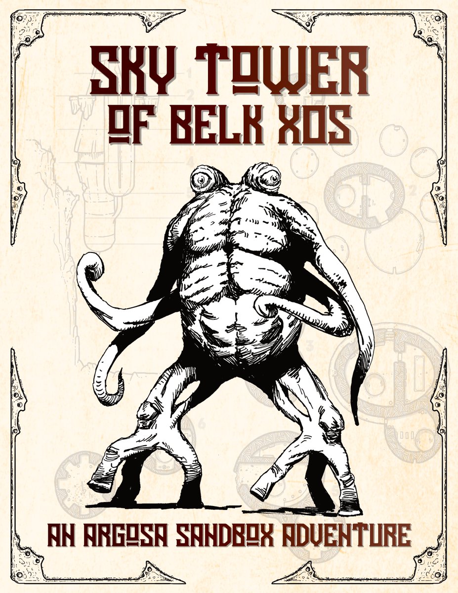 LowFantasyGamin's tweet photo. Adventure Framework #67 is out - Sky Tower of Belk Xos - and it's free :) We've gone with a new format this time, hopefully presenting the info in a more GM friendly way - any feedback greatly appreciated! https://t.co/mBHKliw3JB #osr #talesofargosa #lowfantasygaming #dnd https://t.co/wMjp5W1lYz