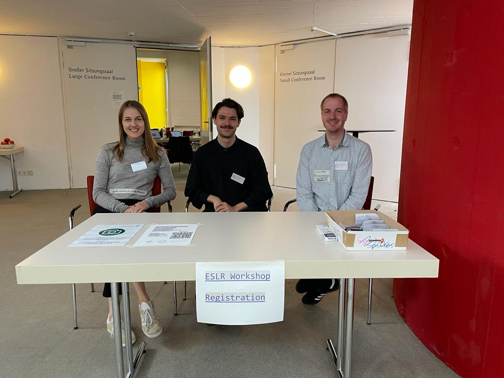 ESLRSociety's tweet photo. getting started with the 2023 ESLR Workshop #eslrBerlin2023 🚀 @maria_atgc @pietronickl and @AlexSchakowski are looking forward to welcoming our participants! @ESLRSociety @arc_mpib @mpib_berlin https://t.co/nbybGnxKwV