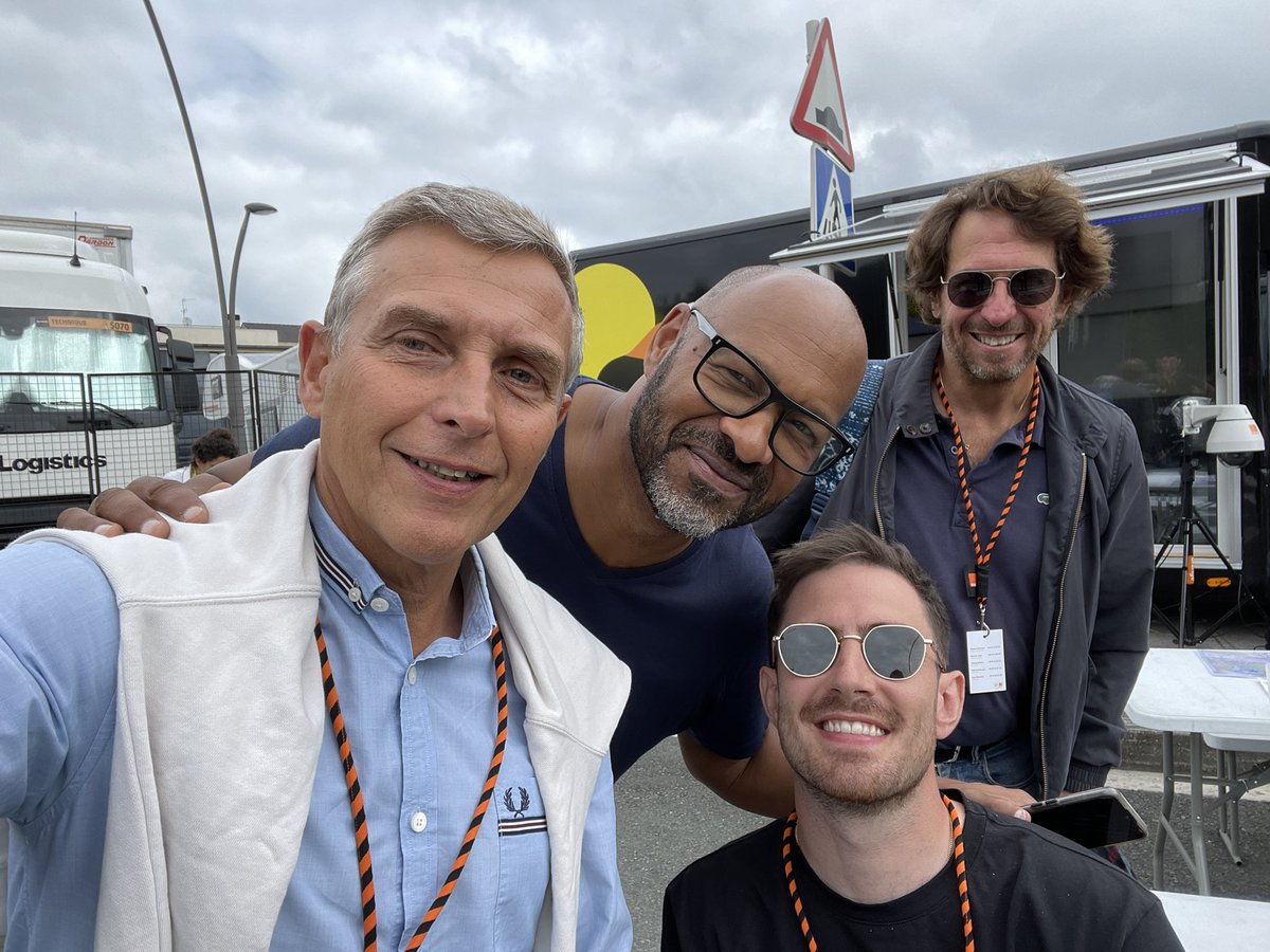 Ravi d’accompagner <a href="/el_marticino/">El Marticino</a> et <a href="/ClaudeDeriauR/">Claude Deriau-Reine</a> sur la 3 ème étape de ce #TDF2023 entre Amorebieta et Bayonne. Nous allons vivre une journée d’exception au cœur du 3 eme événement sportif du monde rendu possible par l’exploit technique des équipes d’Orange depuis 24 ans