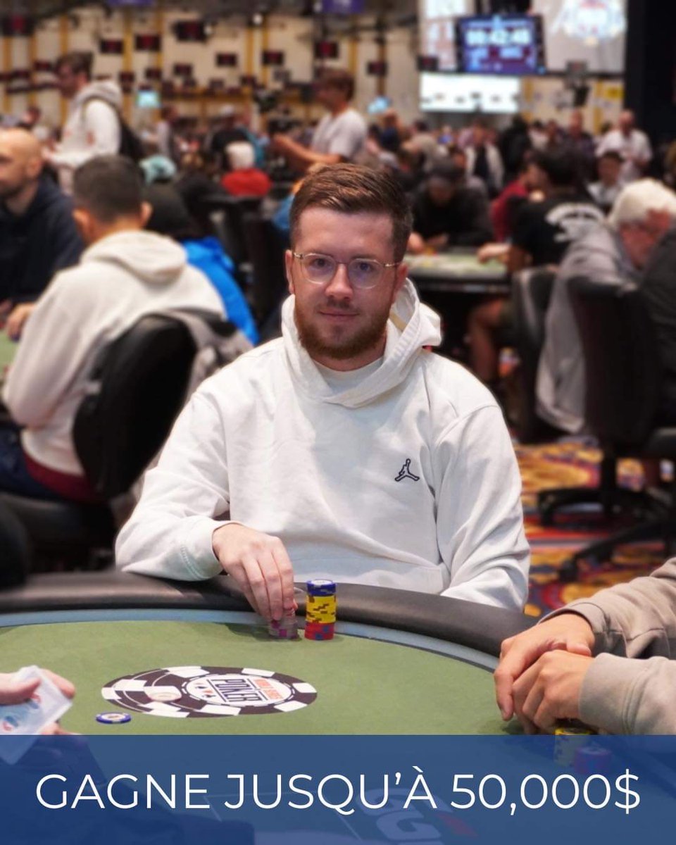 Hello ! Je joue le Main Event #WSOP à 10,000$ dans quelques jours, j’ai décidé d’offrir à l’un ou l’une d’entre vous :
•100$ si je termine dans l’argent💶
•1,000$ pour une table finale💰
•50,000$ si je gagne le tournoi🏆
Like &amp; RT pour participer 🎁