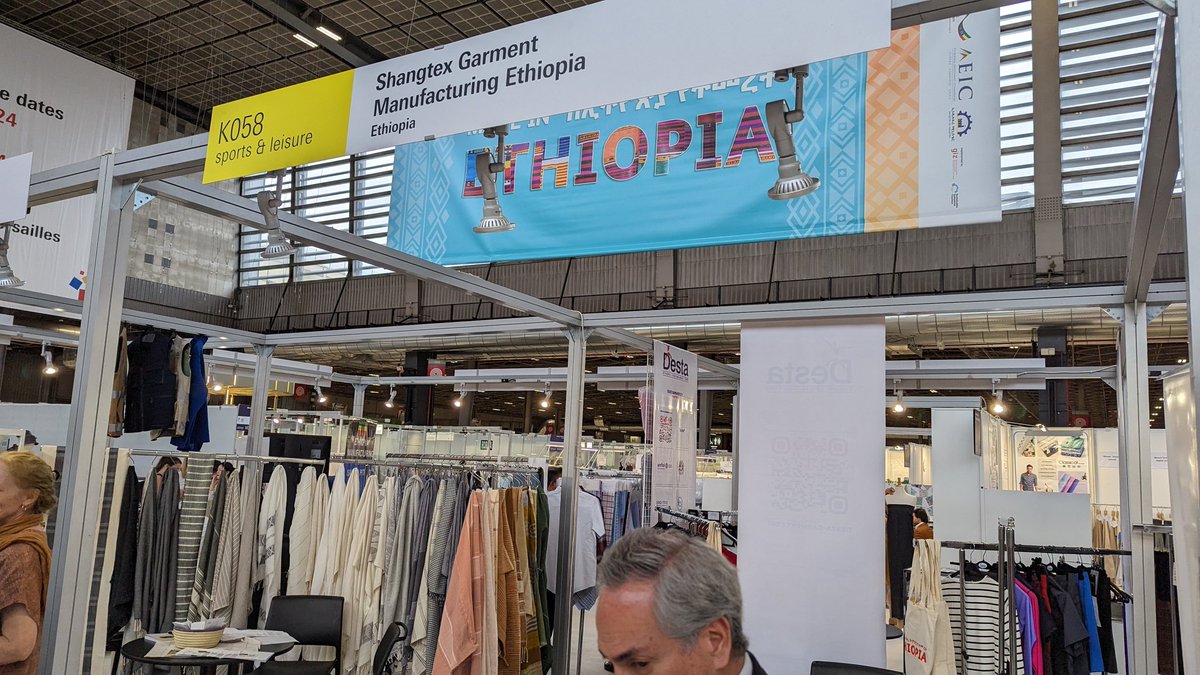 #HawassaIndustrialparkinvestors at #texworldevolutionparis at #PortedeVersailleParisexpo