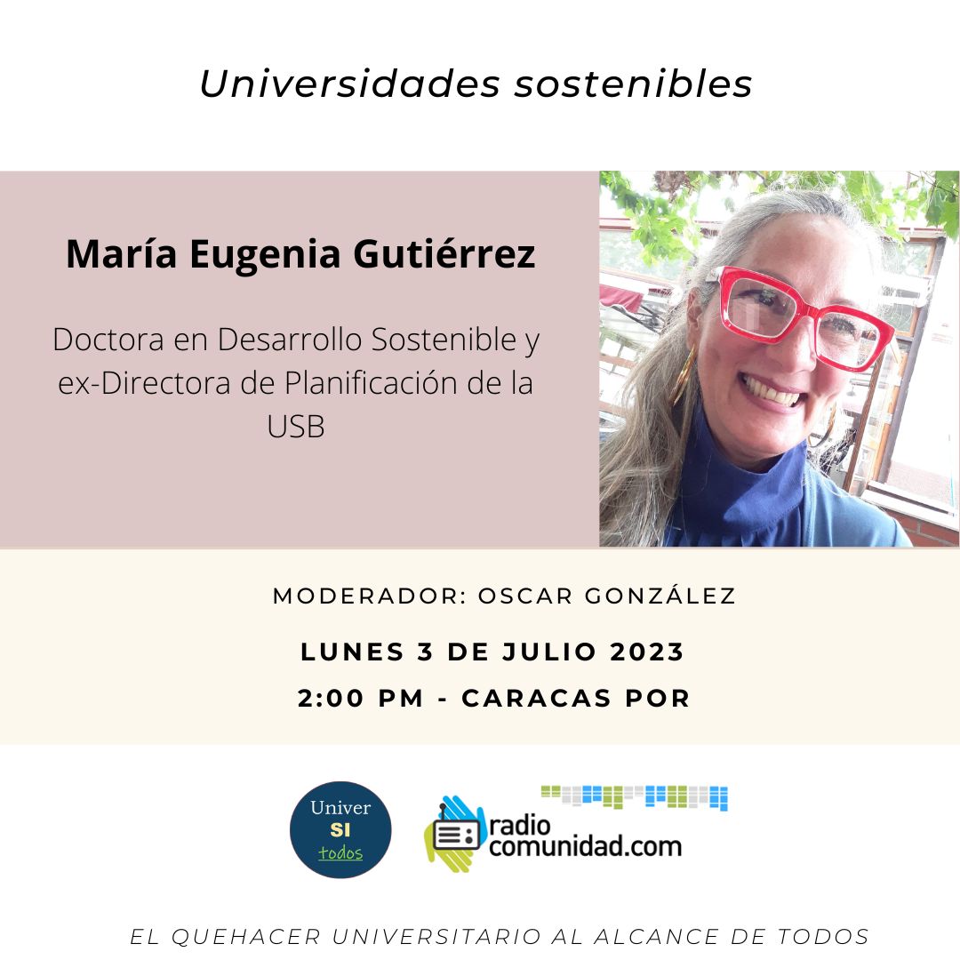 universitodos's tweet photo. "Universidades sostenibles" c/Dra. María Eugenia Gutiérrez, por Universitodos: https://t.co/gilOkjcjzL
@funindesusb @ecopracticas @Alumn_USB @CDHUCV @rectoradoula @AulaAbiertaVE @enlaucab @acfimanve @Uladdhh @FCU_UCVe @CDH_UCAB @UDO_VE @UniversateRadio @infourbe @opsuVzla https://t.co/y33Ezb5h1V