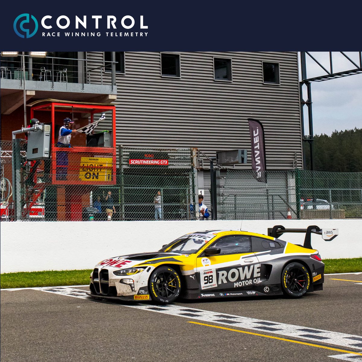 control_telem's tweet photo. congratulations to Control customer  @TeamROWERACING on taking an outstanding win at the @24HoursofSpa 
Control customers took 3/5 class victories with the TLM-P1 Evo taking its first 24 hour Win!
#PowerToThePitwall #24hSpa #GT3 #CustomerRacing #IGTC #fanatecGT #endurance https://t.co/WPQQLfFgkp