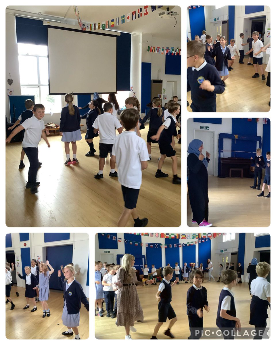 SullyPS's tweet photo. A fabulous start to our #SPSHealthyMindsHealthyBodies fortnight in Year 4 learning Pakistani dancing! Thank you to Ms Asfi for teaching us something new and encouraging us to be #SPSCurious https://t.co/ebR8hQjIME