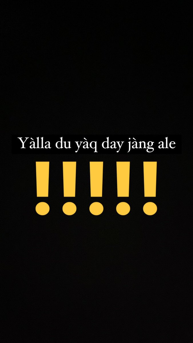 Waxtu

YÀLLA 
Moom du kuy def ci lu dul coobareem te du def ci neen !!!

#social #inspiration #mind #senegal #love #dakar #africa #art #team221 #instagood #kebetu #success #goals #photography #motivation #travel #afrique #follow4follow #dakar2023 #share #meditation #madeinsenegal