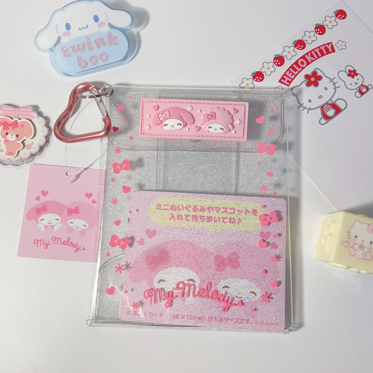 twinklelittleb0's tweet photo. clear pouch  กระเป๋าใส่ตุ๊กตา 🍡💗
พร้อมส่งครบลายนะคะ
ราคา 390฿ งับบ
#ตลาดนัดsanrio https://t.co/iCdOW93a4N
