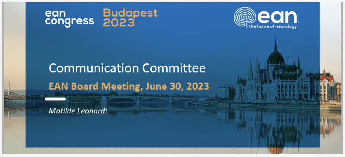 LeonardiMatilde's tweet photo. If you do not communicate you do not exists.EAN #CommunicationCommittee is a dream team of EU #neurologists leading advocacy&communication of @EANeurology.All committed, enthusiastic to create links between science,research, education,clinics, policy,patients NGOs. #communicaton https://t.co/52f3XWsrQB
