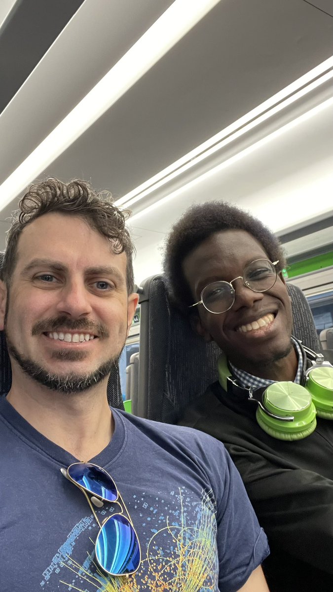 We are off to the National Astronomical Meeting #NAM23 - go see @keshawnrants accept the Annie Maunder Medal for outreach on behalf of @BlackInAstro!