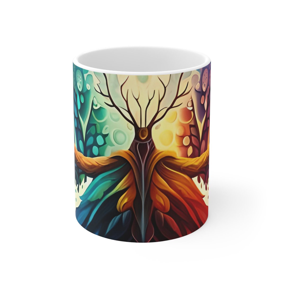 Excited to share the latest addition to my #etsy shop: Psychedelic Rorschach: A Colorful Abstract Journey etsy.me/4403ibn #white #yes #ceramic #ceramiccoffeemug #customizedmug #personalizedgifts #morningrituals #hotbeverages #coffeelovers