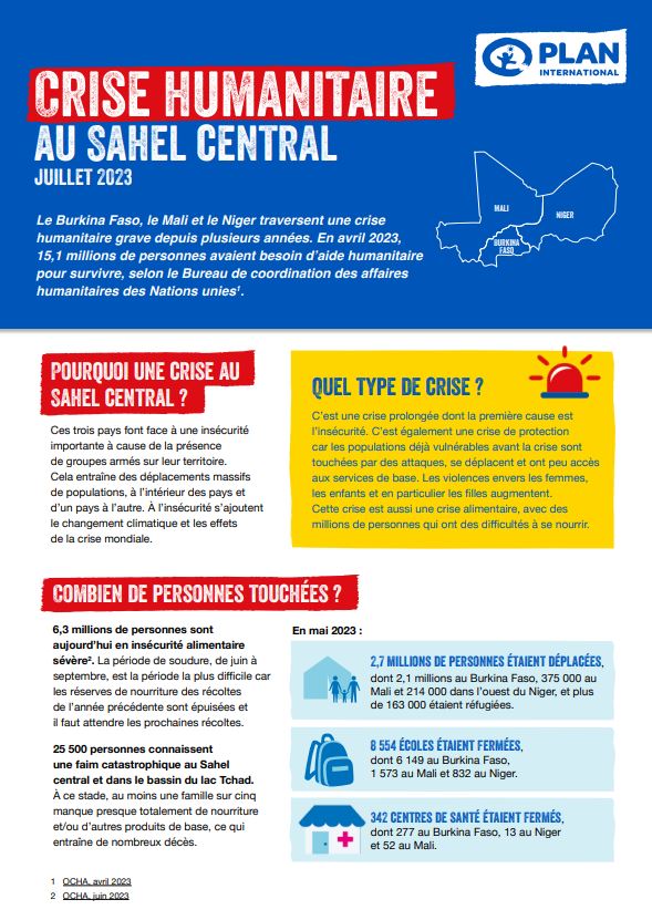 👩🏾‍🦱👨🏾‍🦱Jeunes du Burkina Faso, du Mali et du Niger  
🇧🇫🇲🇱🇳🇪
Informez-vous sur la crise au #SahelCentral 💪🏾🫱🏾‍🫲🏿
Cette fiche d'information a été conçue pour vous ! 🙂
Suivez ce lien 👇🏾
reliefweb.int/node/3976116
<a href="/planburkina/">@PlanBurkina</a>
<a href="/PlanIntl_Mali/">Plan International MALI</a>
<a href="/PlanNiger/">Plan International Niger</a> 
#SahelNow #Plan4CentralSahel