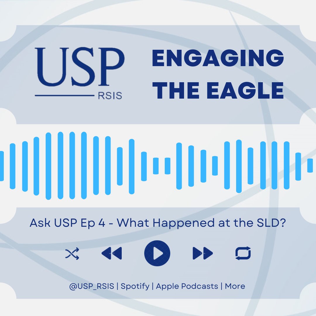 USP_RSIS's tweet image. #ICYMI, we released a short episode on #SLD23 last week. A month on, there’s still plenty to discuss, from how Chinese delegates leverage the platform to what SEA countries think of Euro-Atlantic Security.

Spotify: open.spotify.com/show/5Ytv8W5cH…
Apple Podcasts: podcasts.apple.com/us/podcast/eng…