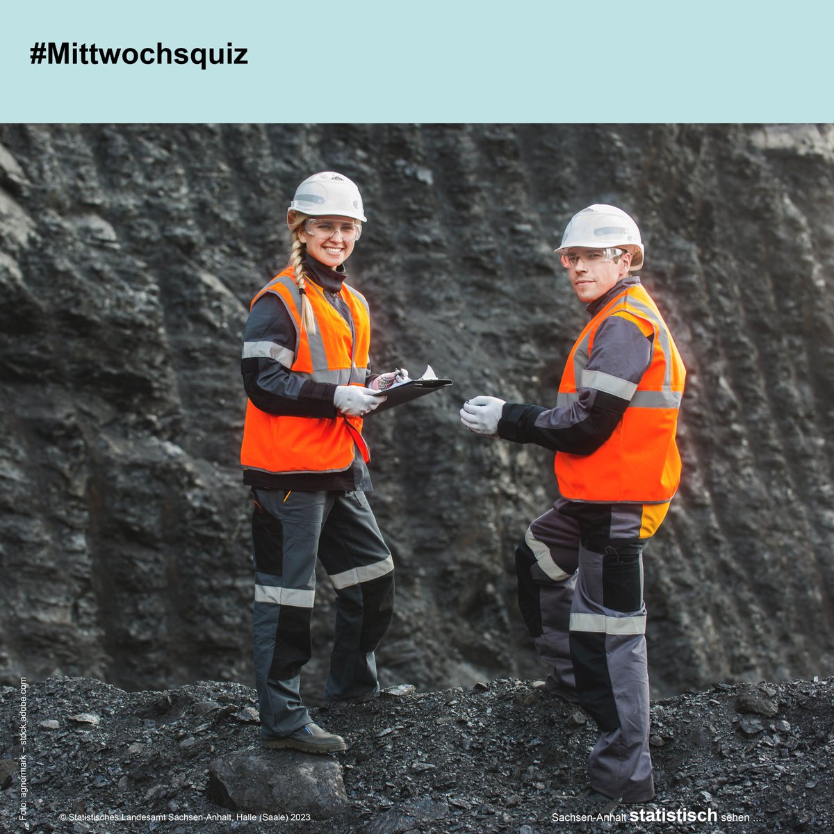 StatistikLSA's tweet image. #Mittwochsquiz Auflösung
Tatsächlich gibt es im aktuellen Schuljahr rund 78 #Berufsschüler für #Bergbau|technologie und keine Berufsschülerin. Die Mehrheit lässt sich in der Fachrichtung Tiefbautechnik (rund 48 Schüler) ausbilden. 
#SachsenAnhalt