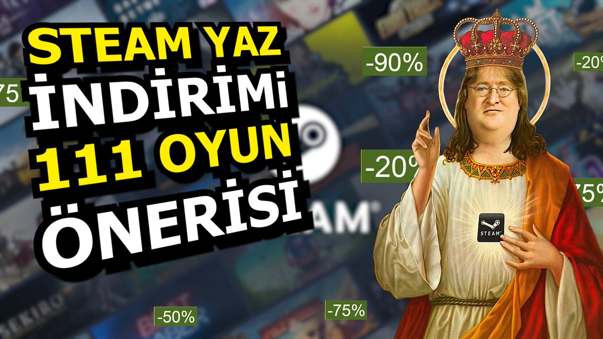 ZAMDAN ÖNCE SON FIRSAT! STEAM YAZ İNDİRİMİ İÇİN 111 OYUN ÖNERİSİ
youtu.be/mAIGc-IH_7k