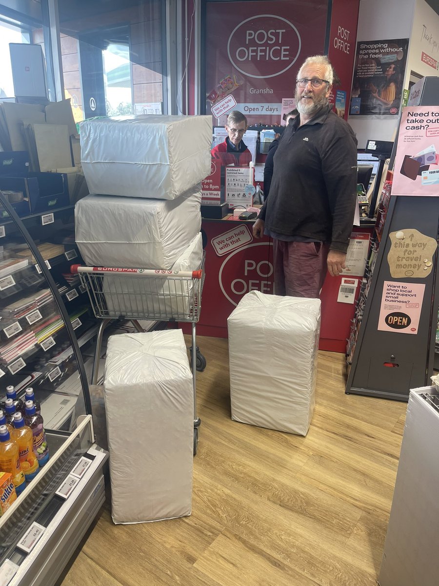 The right way to start off a week. Block the Post Office with weekend <a href="/ecoshredbed/">Ecoshred Bed</a> orders 🙏😊♻️