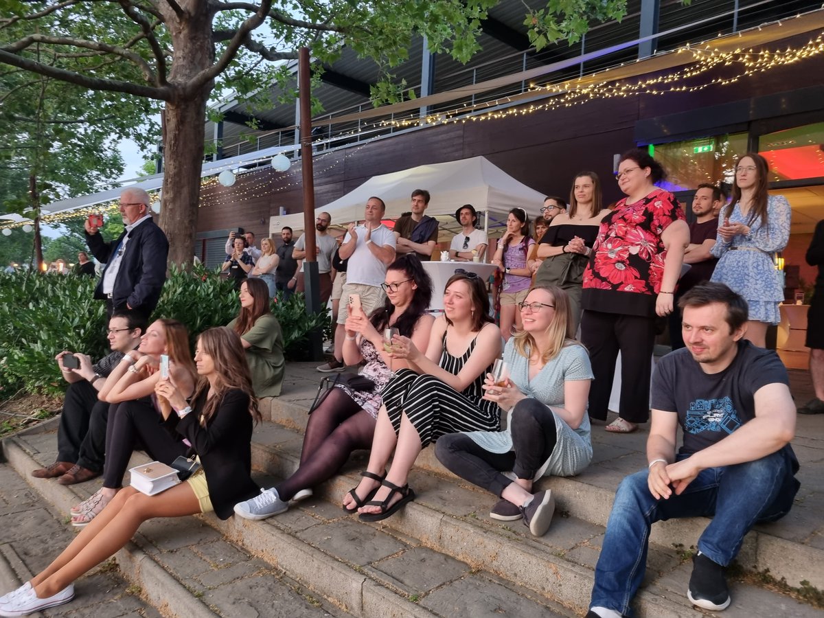 ThePlayngo's tweet photo. Check out what our Budapest team got up to at their Summer Party! 🌞

The Budapest crew had a one-of-a-kind sun-soaked bash - filled with drinks and tasty food and a DJ. To learn more about Play'n GO, check out our TalentHub: https://t.co/y4dLqWGAVS ✨ https://t.co/EQZAJIgURI