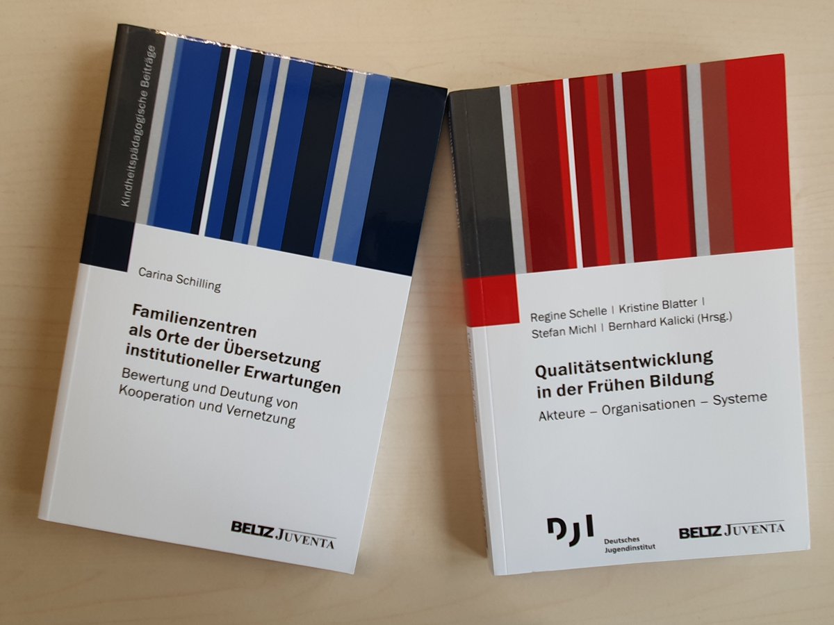 Erscheinen in 2 Wochen:
»Qualitätsentwicklung in der #FrüheBildung« (auch #OpenAccess) <a href="/DJI_Redaktion/">Deutsches Jugendinstitut</a>
»#Familie|nzentren als Orte der Übersetzung inst. Erwartungen«

beltz.de/fachmedien/soz…

beltz.de/fachmedien/soz…

#Frühpädagogik #Kindheitspädagogik #Familienhilfe #SozialeArbeit